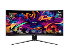 MSI Monitor MAG 341CQP QD-OLED 34 cale/QD-LED/UWQHD/Zakrzywiony/175Hz/Czarny