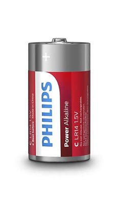 PHILIPS Baterie Power Alkaline C 2szt. blister