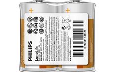 PHILIPS Bateria R14 1.5V LONGLIFE (2 SZT FOLIA)