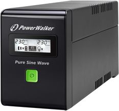 POWERWALKER UPS POWER WALKER LINE-INTERACTIVE 600VA 3X IEC 230V,PURE SINE    WAVE,RJ11/45 IN/OUT,USB,LCD (Pełna sinusoida) 