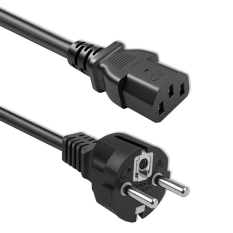 QOLTEC Kabel zasilający SCHUKO CEE 7/7 (E/F) | IEC C13 | 3x1.0mm2 | Czysta miedź Cu | 3m 