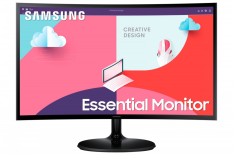 SAMSUNG Monitor 24 cale LS24C360EAUXEN VA 1920x1080 FHD 16:9 1xD-sub 1xHDMI 4 ms (GTG) zakrzywiony  2 lata d2d
