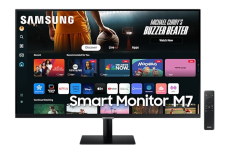 SAMSUNG Monitor 32 cale SMART M70D VA 3840x2160 UHD 16:9 2xHDMI 3xUSB 2.0 1xUSB-C (65W) 4ms 60Hz WiFi/BT głośniki płaski 2Yd2d