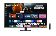 SAMSUNG Monitor 43 cale SMART M70D VA 3840x2160 UHD 16:9 2xHDMI 3xUSB 2.0 1xUSB-C (65W) 4ms 60Hz WiFi/BT głośniki płaski 2Yd2d