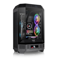 THERMALTAKE Obudowa - The Tower 300 Tempered Glass x 3, CT140 Fan  x 2 Czarna
