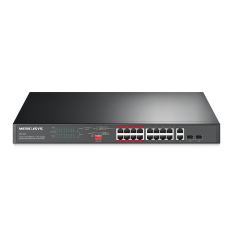 TP-LINK Przełącznik MS118CP 16-Port 10/100M + 2-Port G Rack Sw16PoE 