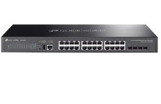 TP-LINK Przełącznik zarządzalny Omada 24-PortGb Stackable Lite L3 with 4 PORT: 24× Gigabit RJ45 Ports, 4× 10G SFP+ Slots, RJ45/USB Type C Console Port